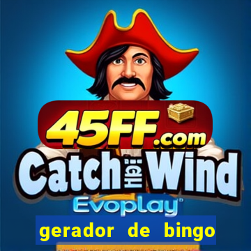 gerador de bingo de palavras